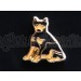 Doberman Dobie Sitting Dog Floating Locket Charm